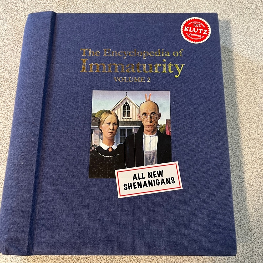 (2/$50) The Encyclopedia of Immaturity Volume 2 Book Hard Cover Spiral Edition